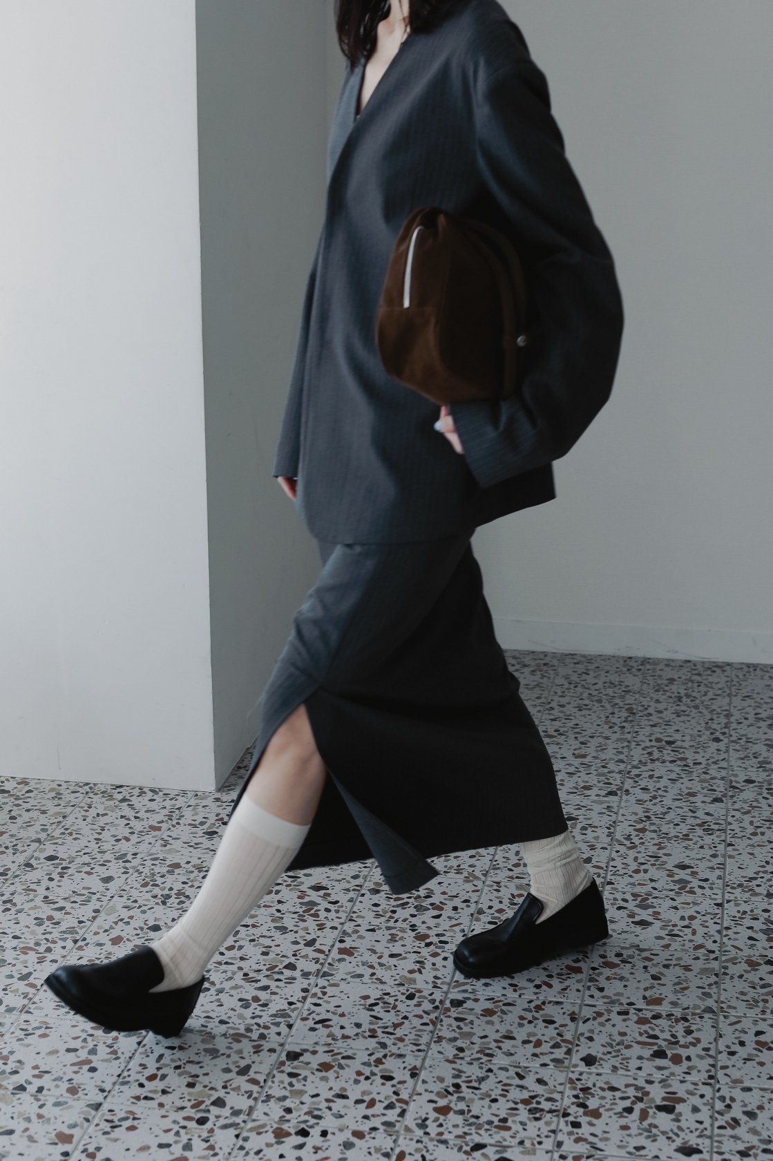 【美品】anuke アンヌーク コンビネーション黒 ànuke online store（アンヌーク）COLLECTION LIST / 25 FALL