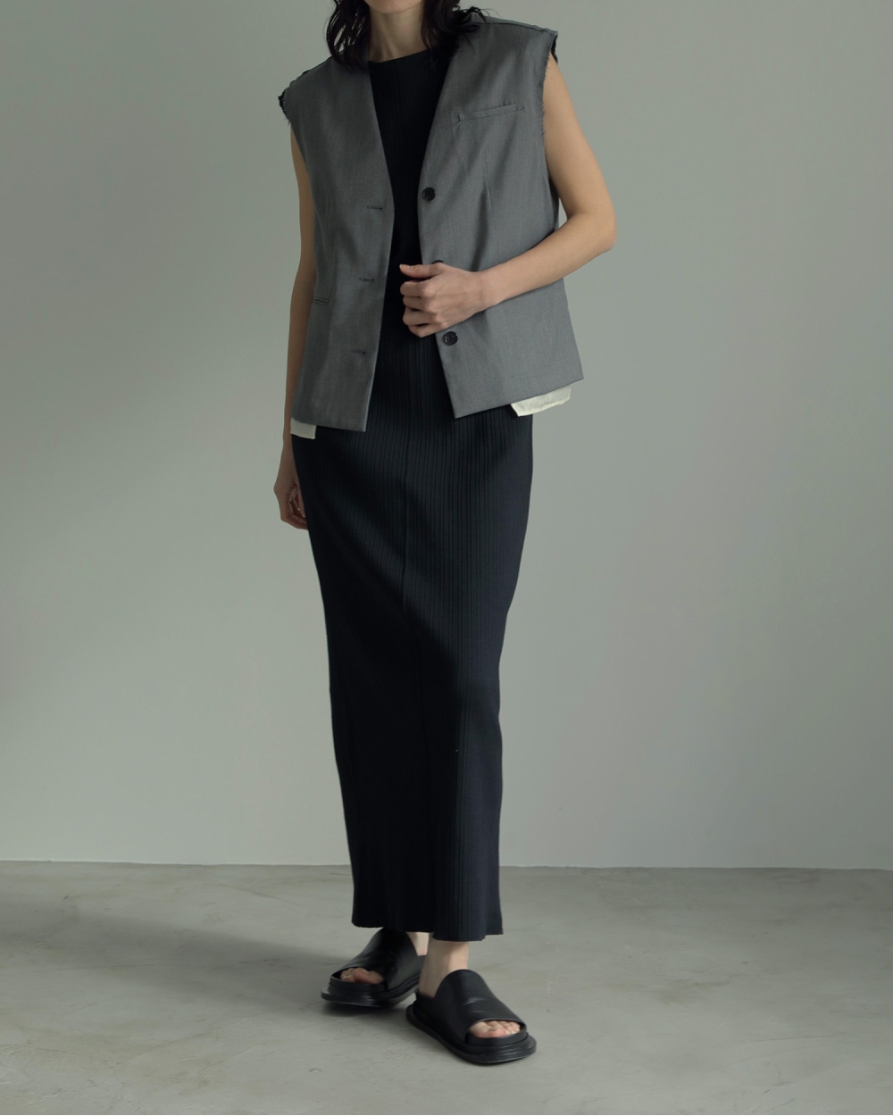 anuke(アンヌーク)cut off Twill Vest ANUKE アンヌーク Cutoff Twill Vest 即日発送 : RAPTURE - 通販