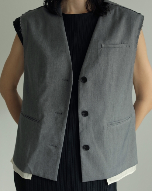 ànuke anuke Cutoff Twill Vest