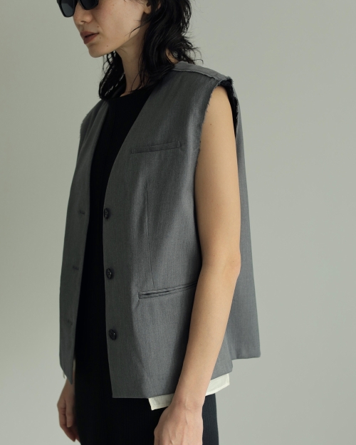 ànuke anuke Cutoff twil vest アンヌーク（ànuke online store