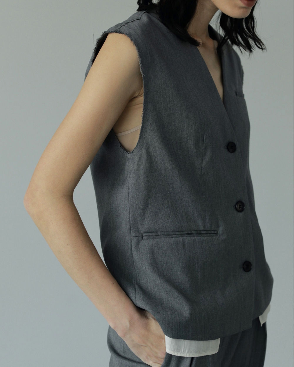 ànuke anuke Cutoff twil vest アンヌーク ANUKE アンヌーク Cutoff Twill Vest 即日発送 : RAPTURE - 通販