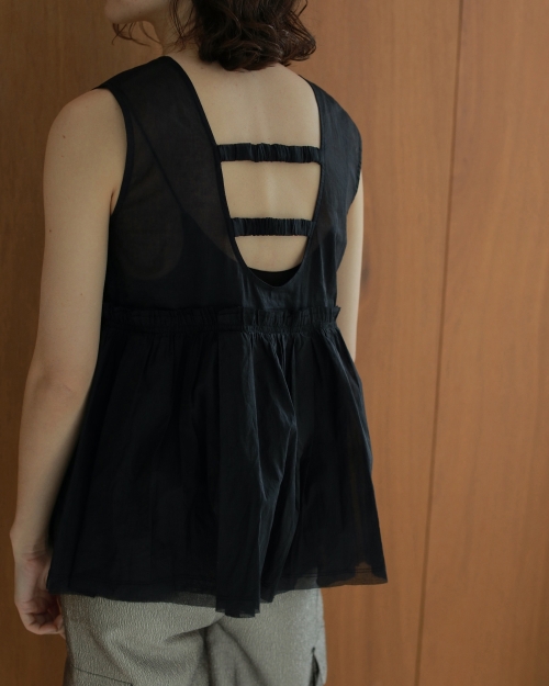 アンヌーク anuke Sheer Peplum Tops ànuke online store（アンヌーク） / Sheer Peplum TopsSheer