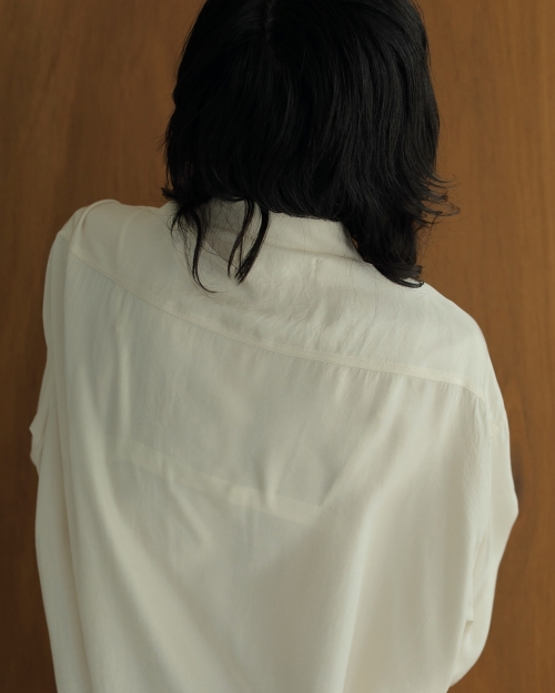 anuke Twill Over Shirts ホワイト