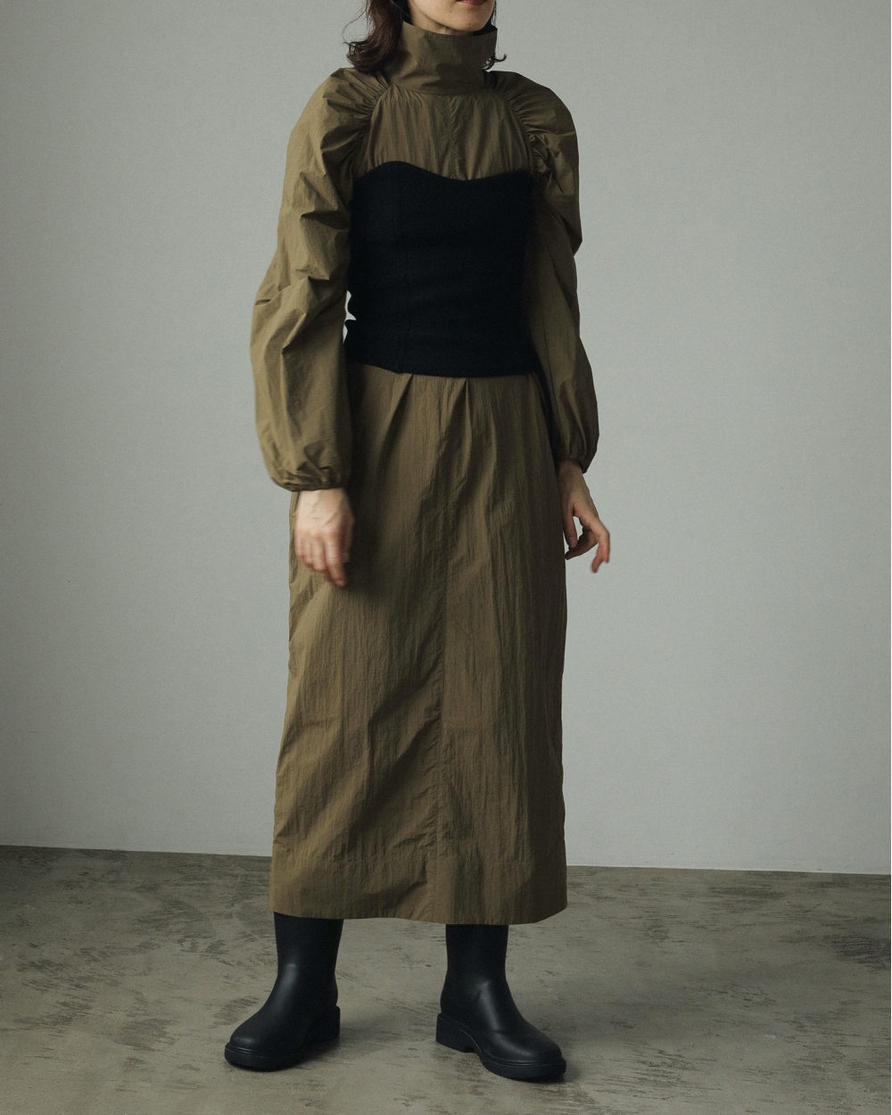 Highneck Typewriter Onepiece Highneck Typewriter Onepiece,ハイネックタイプライターワンピース,62420301,ワンピース,ハイネック,ドレス,タイプライター,anuke,アンヌーク,lifes,ライフズ