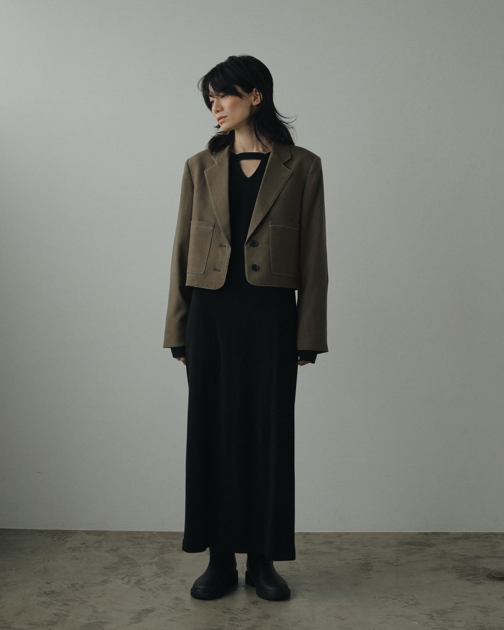 アンヌーク　ソフトジャージードレス　ワンピース ànuke online store（アンヌーク） / Soft Jersey DressSoft