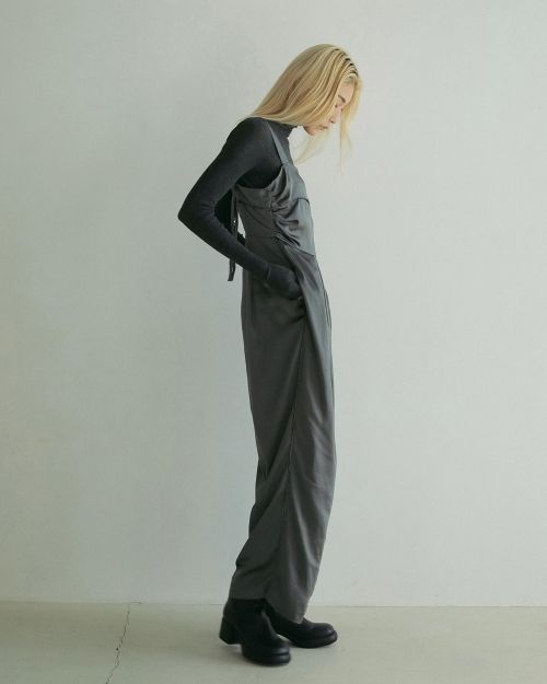 新品 今期 anuke アンヌーク コンビネゾン ànuke online store（アンヌーク） / Satin Tuck