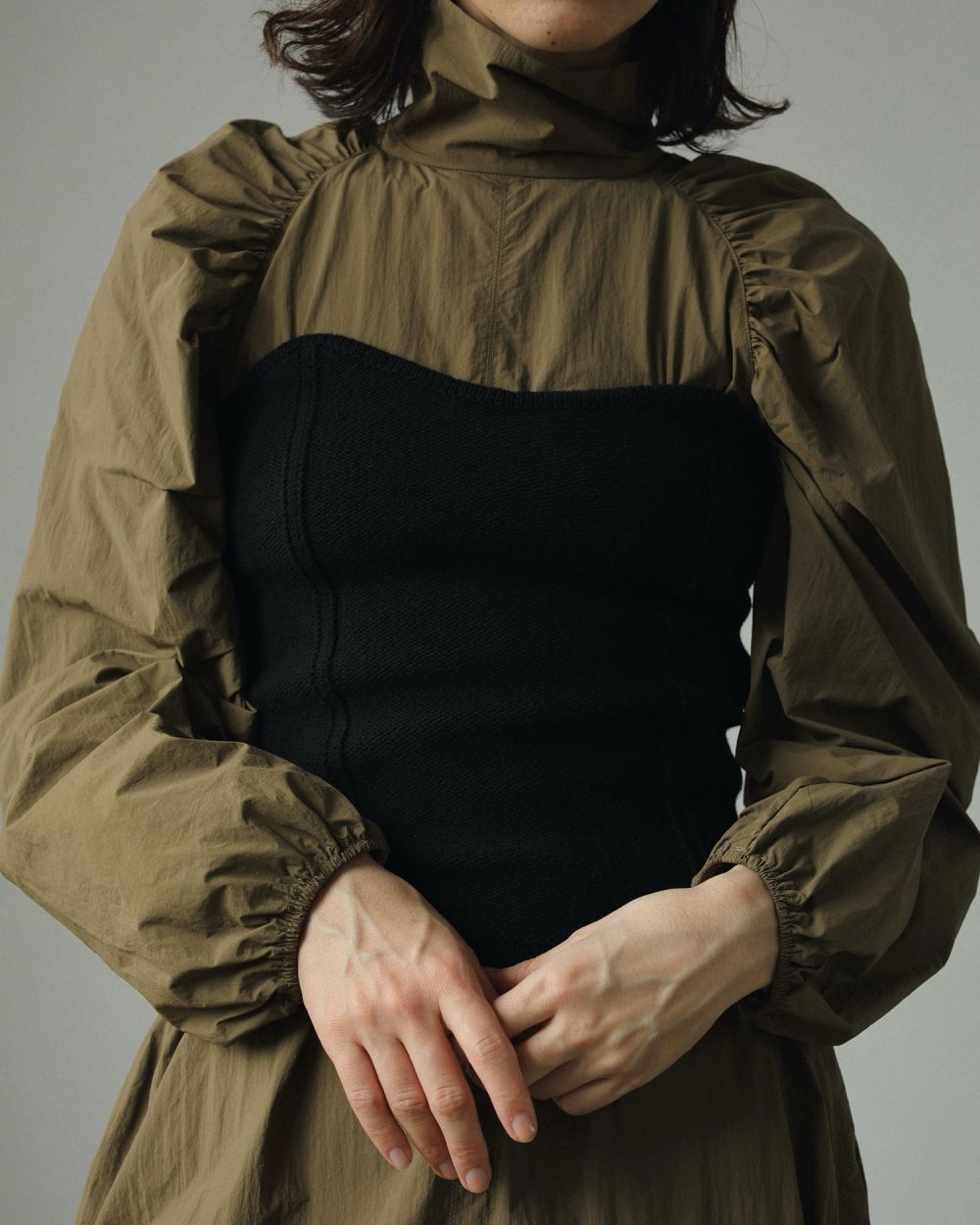 ànuke online store（アンヌーク） / Sidezip Knit BustierSidezip