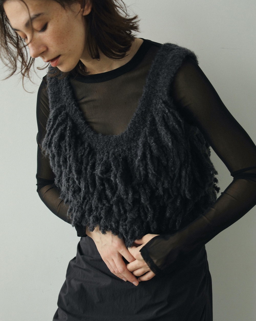 ànuke - Cutoff Twill Bustier / カットオフツイルビスチェ