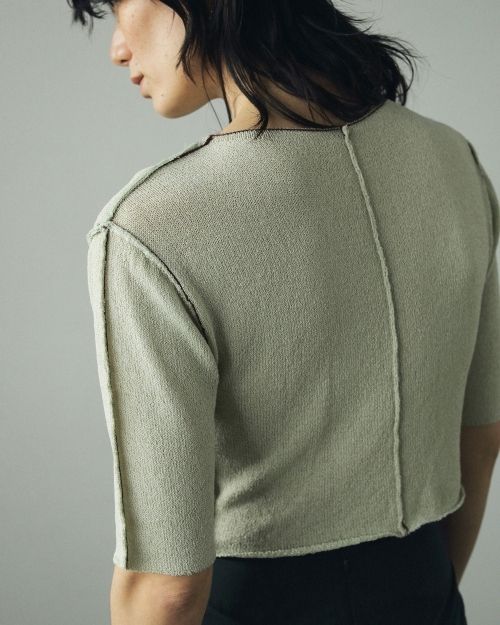 トップス anuke Velour Rib Knit anuke（アンヌーク）の「Velour Rib Knit（ニット/セーター