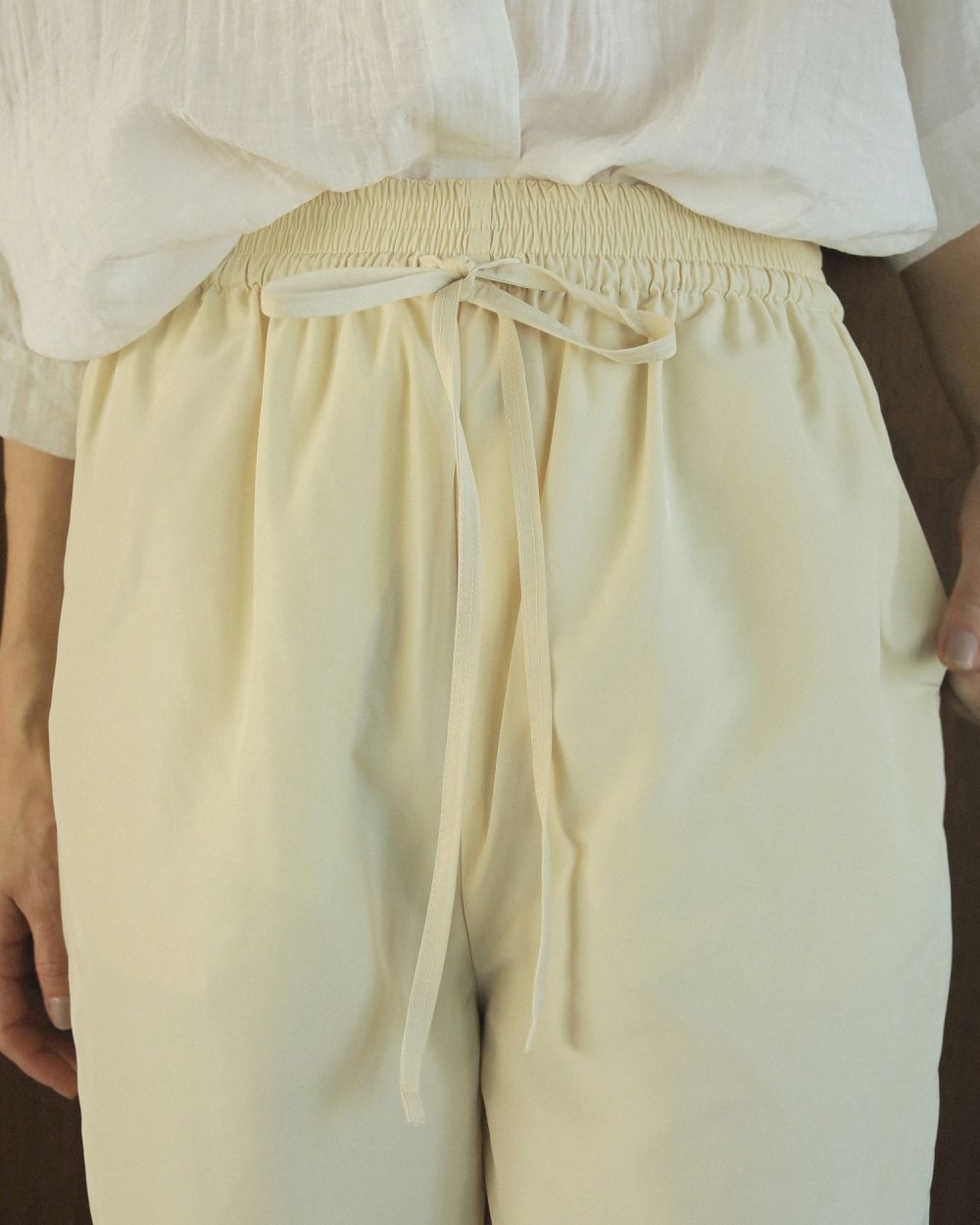 Nylon Rough Pants Nylon Rough Pants,ボトムス,ナイロンパンツ,ナイロン生地,ウエストゴム,62420707,anuke,アンヌーク,lifes,ライフズ