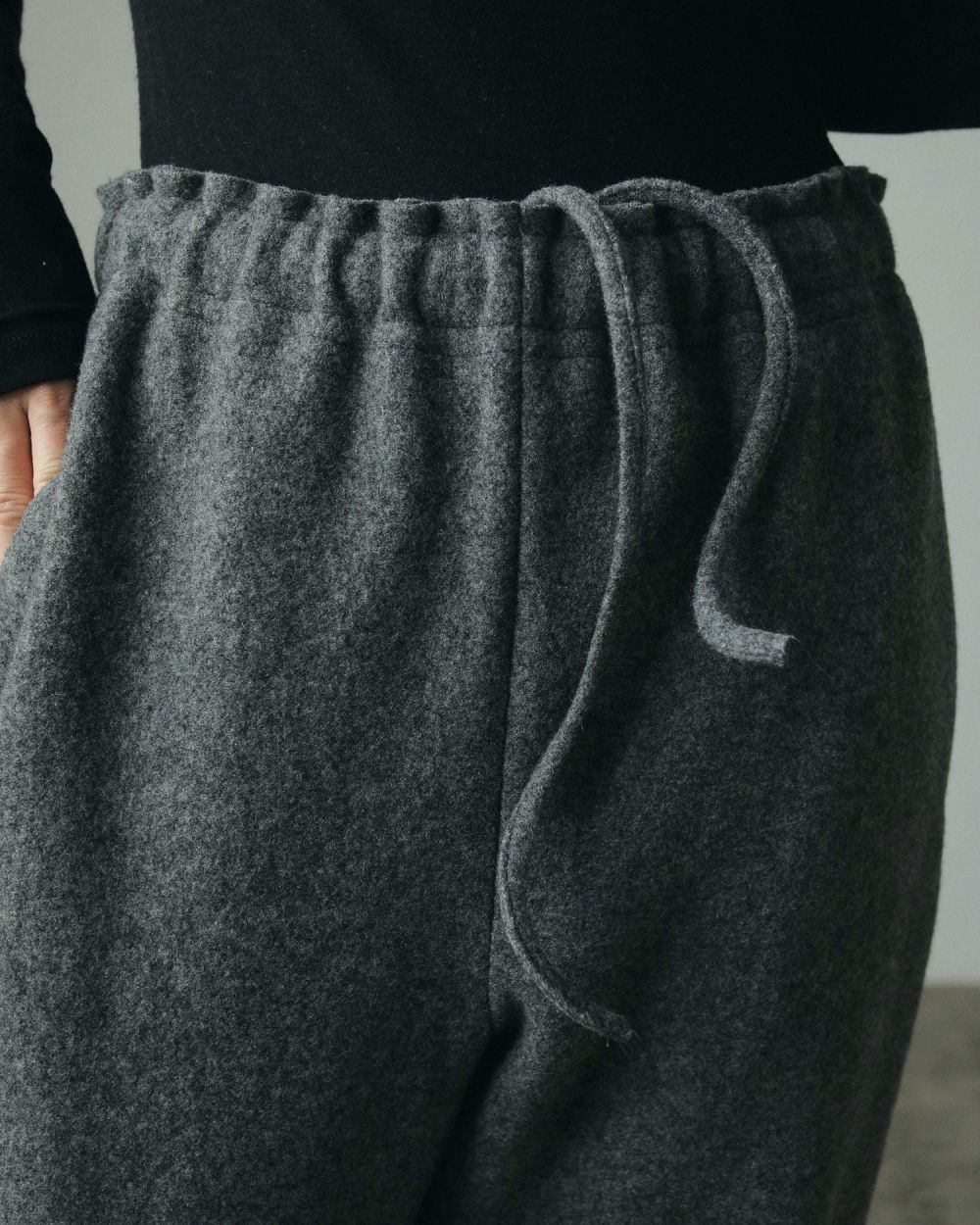Drawstring Wool Pants Drawstring Wool Pants,ドロストリングウールパンツ,62420708,ボトムス,パンツ,ウールパンツ,anuke,アンヌーク,lifes,ライフズ