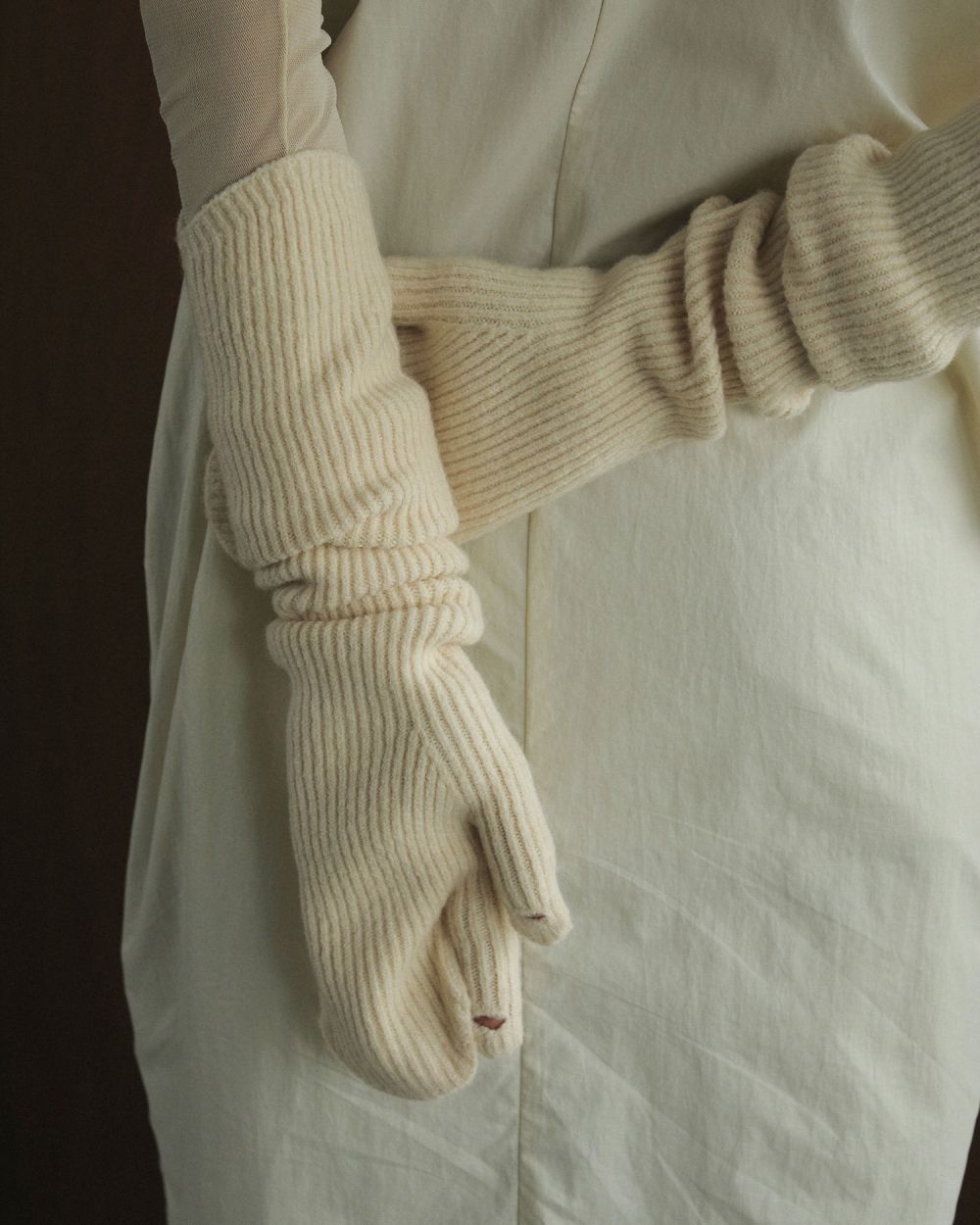 Rib Knit Armwarmers Rib Knit Armwarmers,リブニットアームウォーマー,62421002,手袋,ニット,アームウォーマー,anuke,アンヌーク,lifes,ライフズ