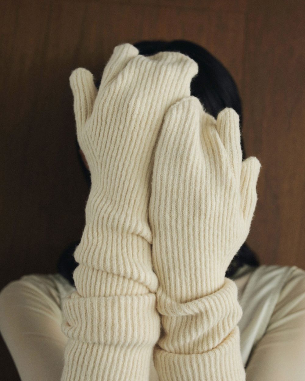 Rib Knit Armwarmers Rib Knit Armwarmers,リブニットアームウォーマー,62421002,手袋,ニット,アームウォーマー,anuke,アンヌーク,lifes,ライフズ