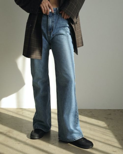 vintage フレア スラックス CLEL ジーンズ 「CLEL」Vintage Design Flare Denim Pants
