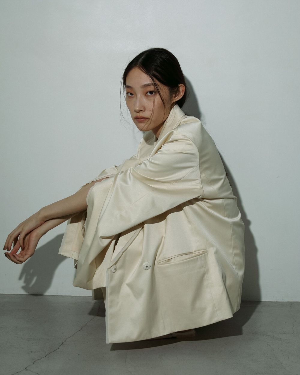 ànuke online store（アンヌーク） / Satin Slit JacketSatin