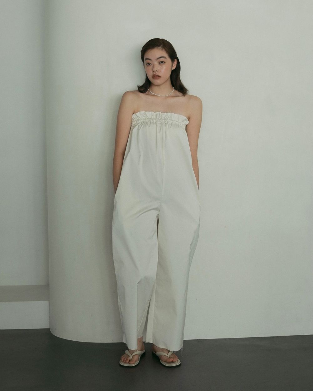 【きれいめファッション51選】上品さと清潔感をキープし store（アンヌーク） online ànuke / Bare Cutoff サロペット・オーバーオール・オールインワン