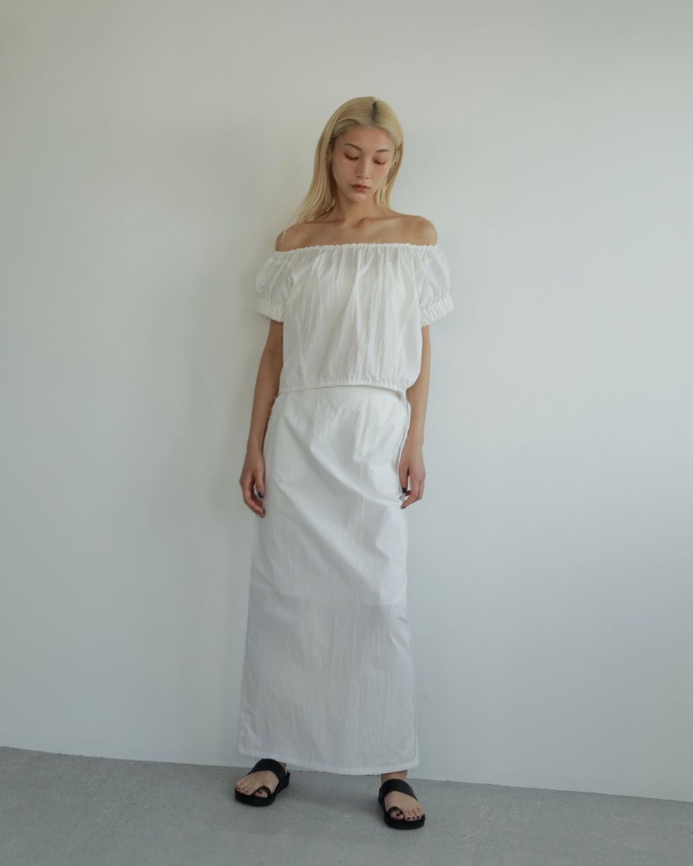 anuke アンヌーク Soft Offshoulder Topsオフショル ànuke online store（アンヌーク） / Gather Offshoulder