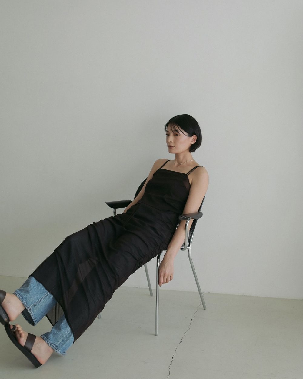 キャミソール back open cup camisole L/YEL1 HeRIN.CYE | Back open camisole (キャミソール ) |SHEL'TTER
