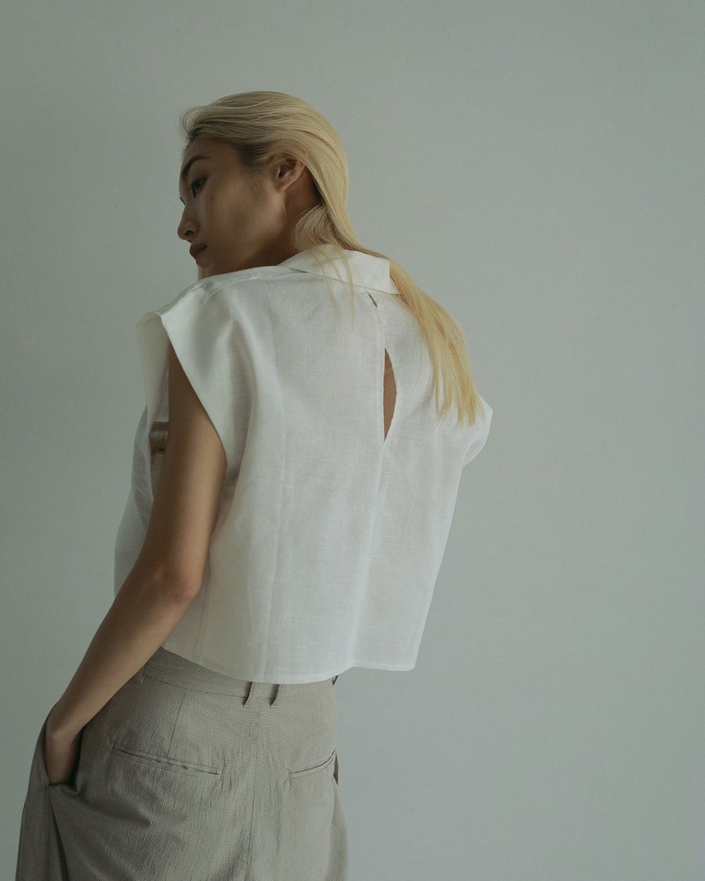 COS オープンカラーリネンシャツ opencollar linen shirt OPEN-COLLAR LINEN SHIRT DRESS オープンカラーリネンシャツ