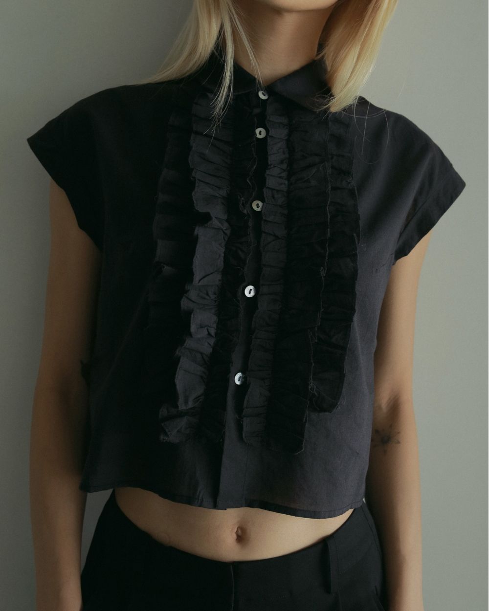 ブラウス シャツ Sleeveless Frill Blouse レディース ànuke online store（アンヌーク） / Sleeveless Frill
