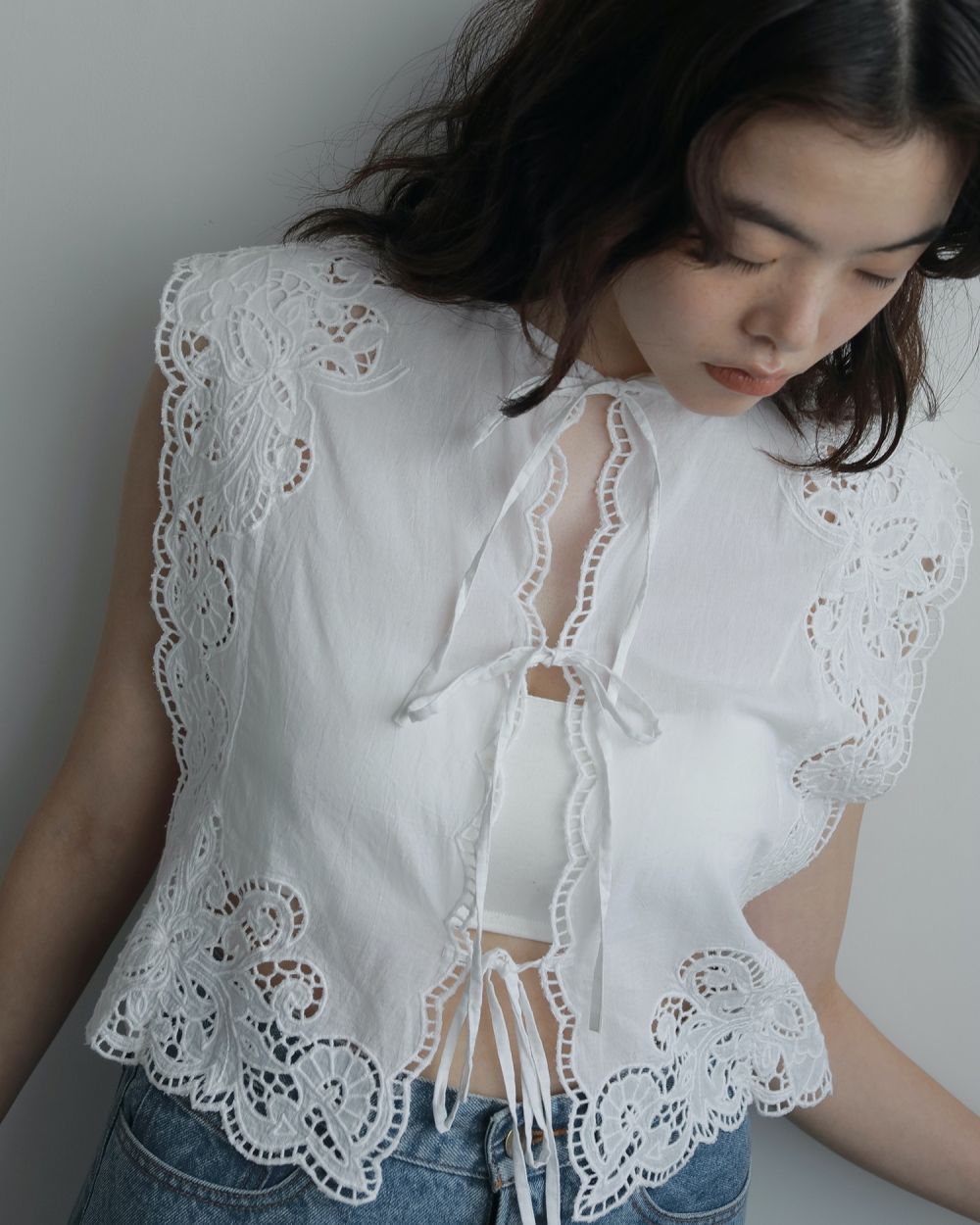 今日のみ値下げ アンヌーク★未使用★Cutwork Box Blouse ànuke online store（アンヌーク） / Cutwork Box BlouseCutwork