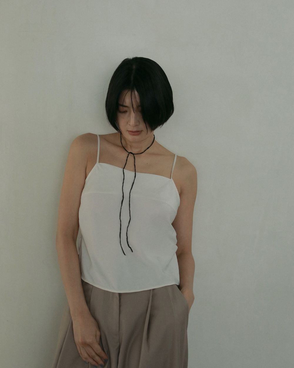 新品　SEGUR Camisole'Tunic'ブラック　完売　キャミ ànuke online store（アンヌーク） / Satin Gather