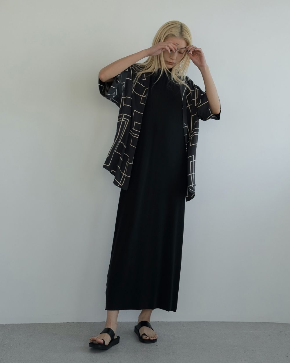 ànuke - Geometric Satin Shirts / ジオメトリック サテンシャツ