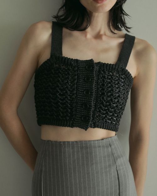 【anuke】Fringe Knit Bustier 62420522.jpg