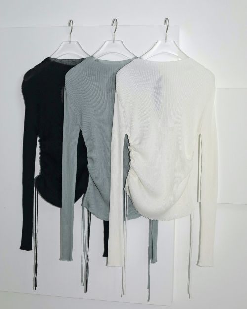 ànuke online store（アンヌーク） / Side Drawstring KnitSide