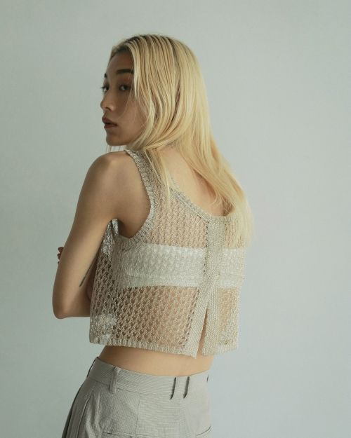 トップス anuke Paperyarn Knit Tanktop ànuke Paperyarn Knit Tanktop | Fun Current