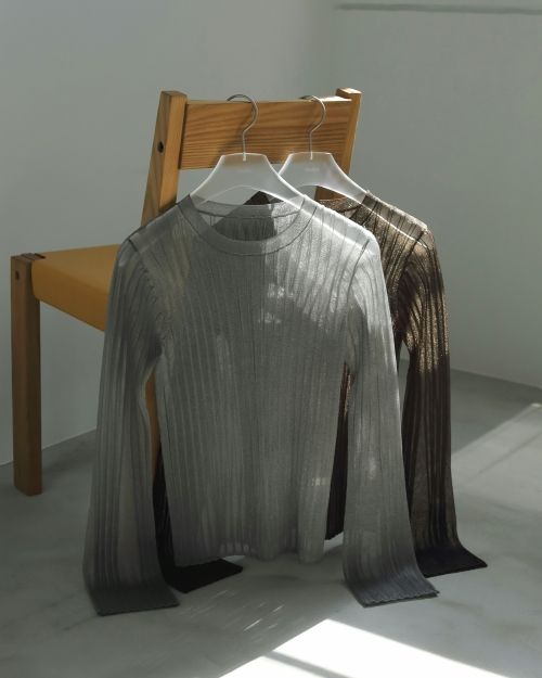 【値下げ】Shiny sheer knit ànuke online store（アンヌーク） / Flare Sheer KnitFlare