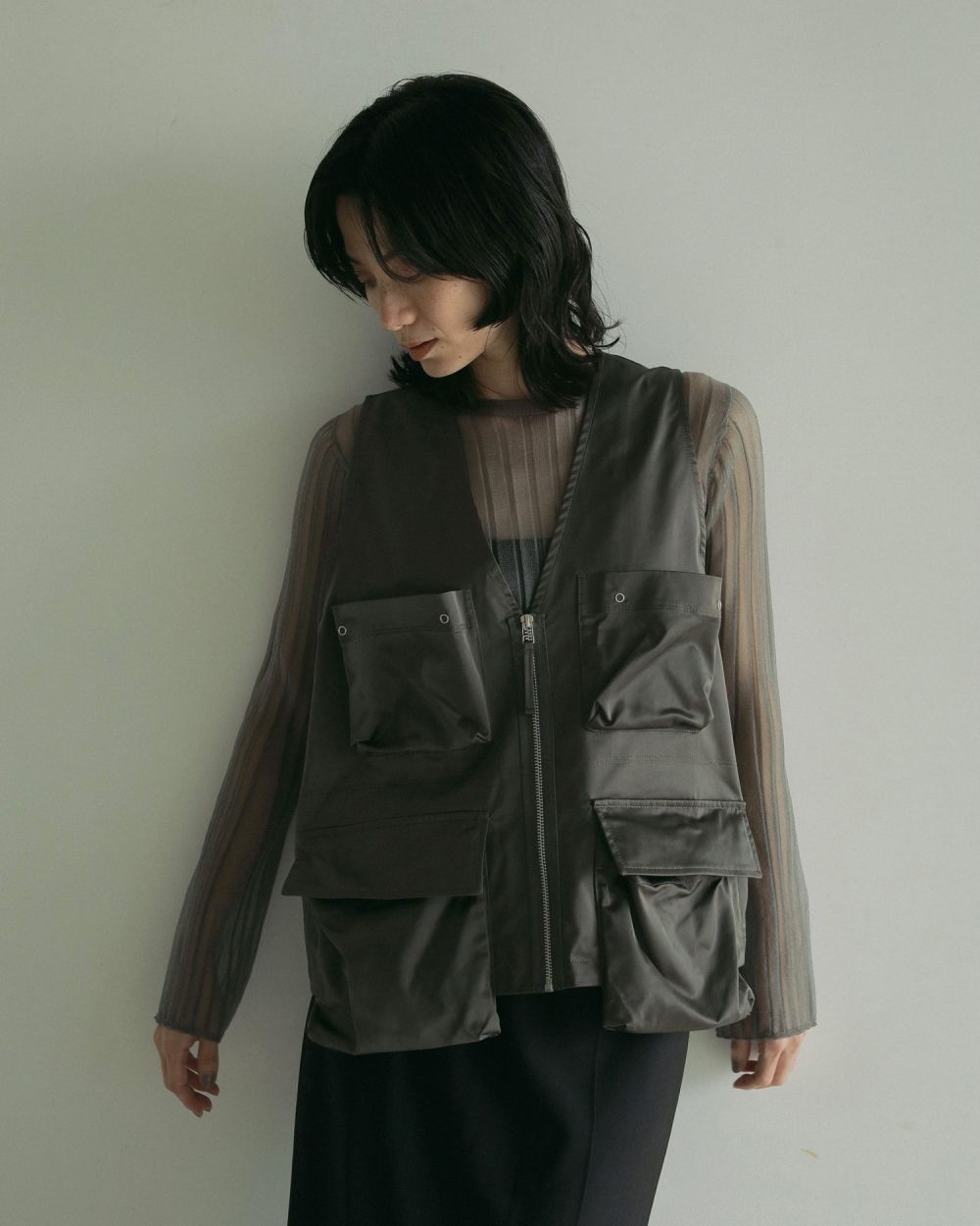 【値下げ】Shiny sheer knit ànuke online store（アンヌーク） / Flare Sheer KnitFlare