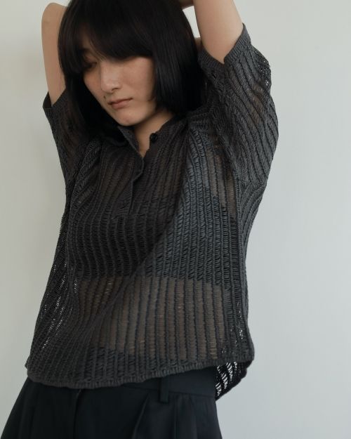 ànuke online store（アンヌーク） / Mesh Polo KnitMesh Polo
