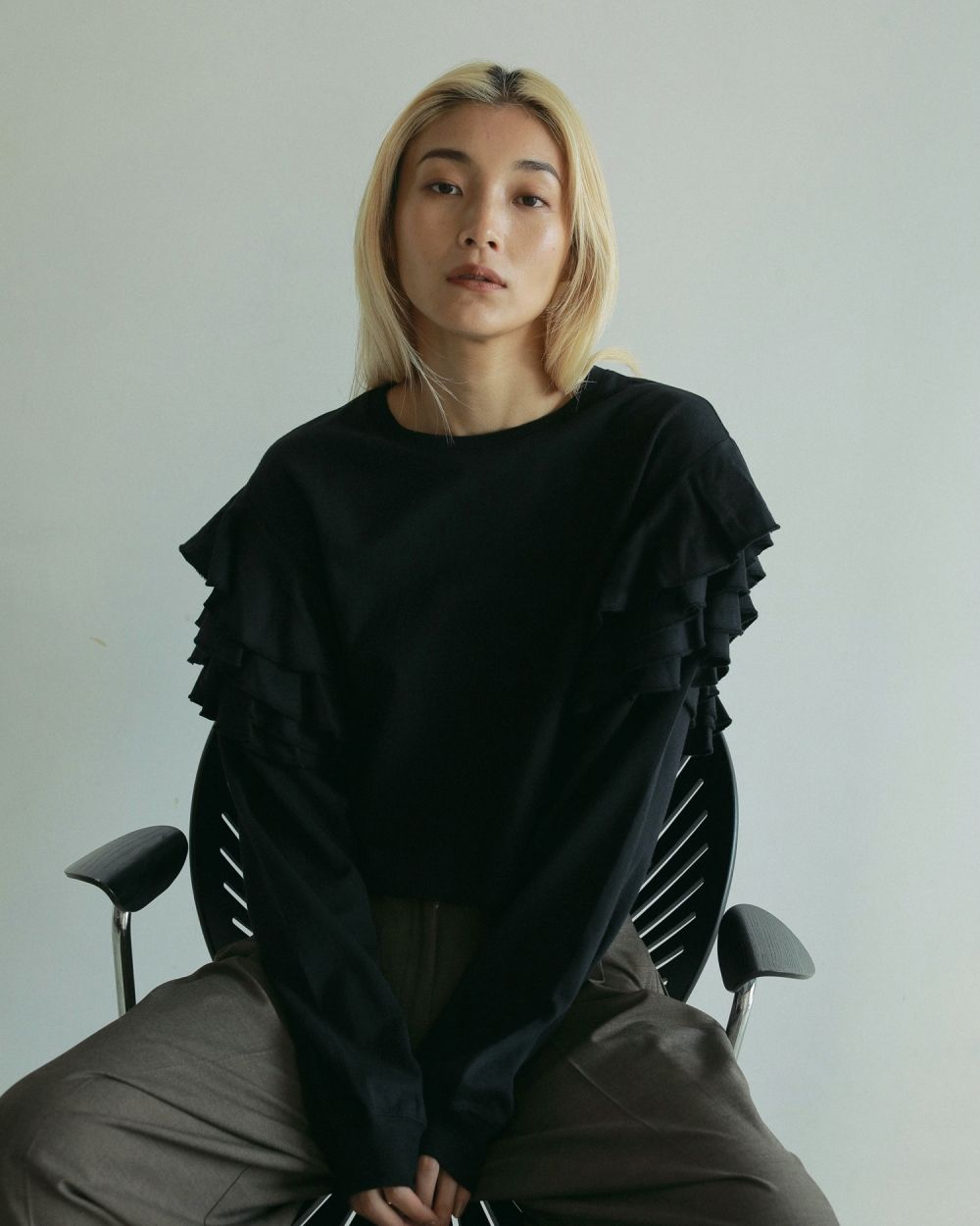 【正規逆輸入品】 / store（アンヌーク） online ànuke Frill T-shirtsFrill Long トップス