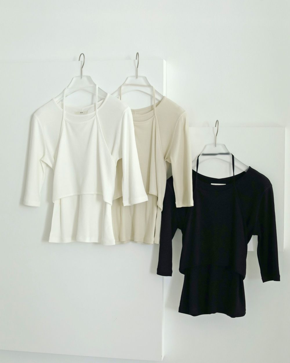 anuke 美品 Layered Cut T-shirts アイボリー ànuke online store(アンヌーク) / Layered Highgauge T