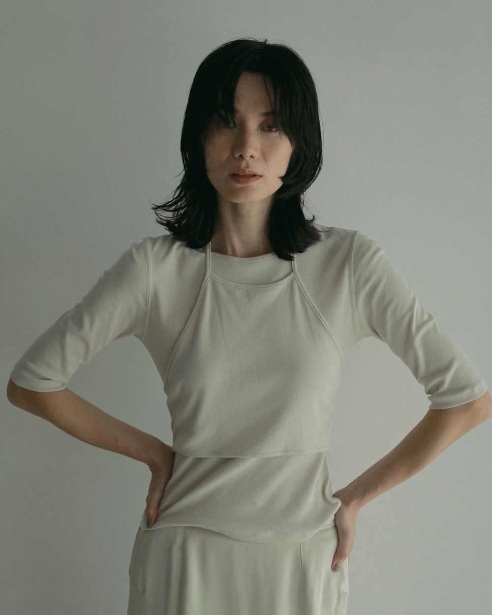 トップス anuke/Layered Cut T-shirts ànuke online store（アンヌーク） / Layered Cut T