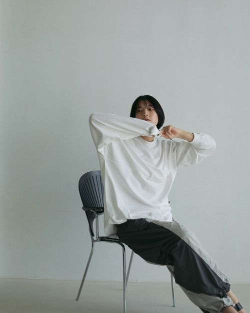 レア あんず 杏仁豆腐ビッグTシャツ ànuke online store（アンヌーク） / Pattern Big Long T