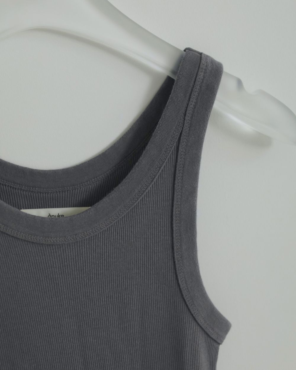 タンクトップ ノースリーブ anuke Basic Rib Tanktop 62510614 レディース ànuke online store（アンヌーク） / Basic Rib TanktopBasic