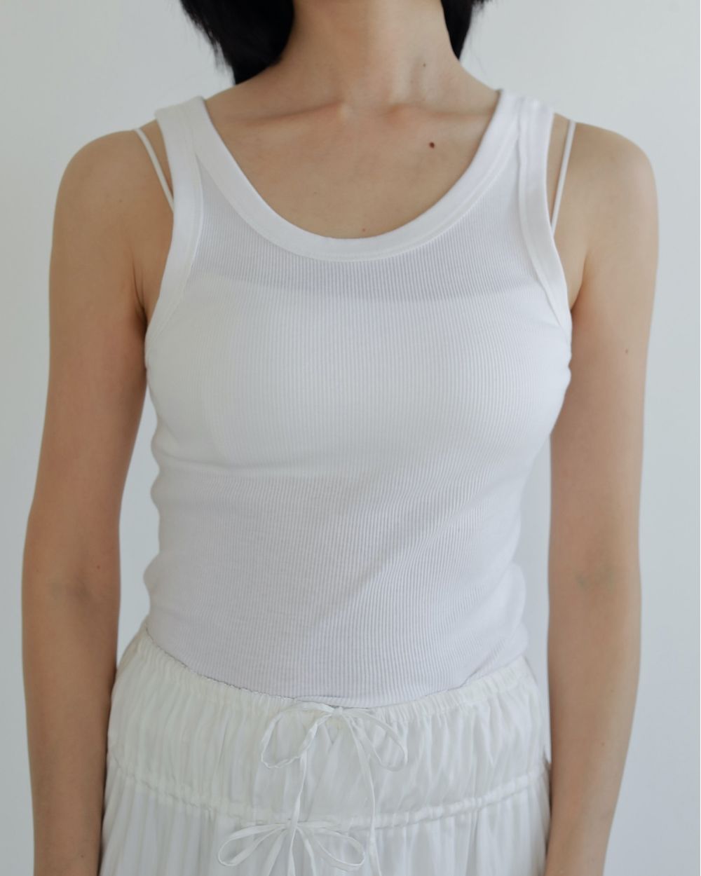 タンクトップ ノースリーブ anuke Basic Rib Tanktop 62510614 レディース ànuke online store（アンヌーク） / Basic Rib TanktopBasic