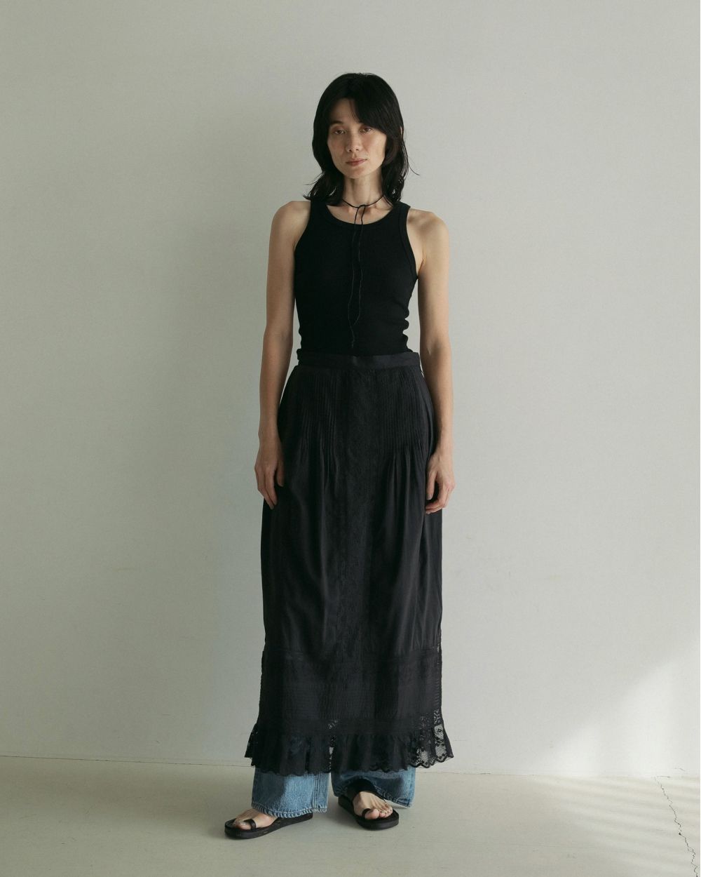 タンクトップ ノースリーブ anuke Basic Rib Tanktop 62510614 レディース ànuke online store（アンヌーク） / Basic Rib TanktopBasic