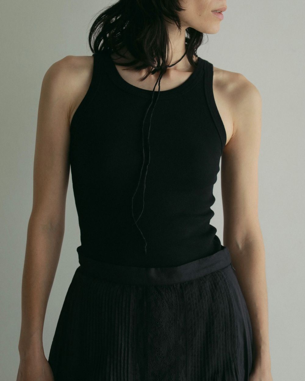タンクトップ ノースリーブ anuke Basic Rib Tanktop 62510614 レディース ànuke online store（アンヌーク） / Basic Rib TanktopBasic