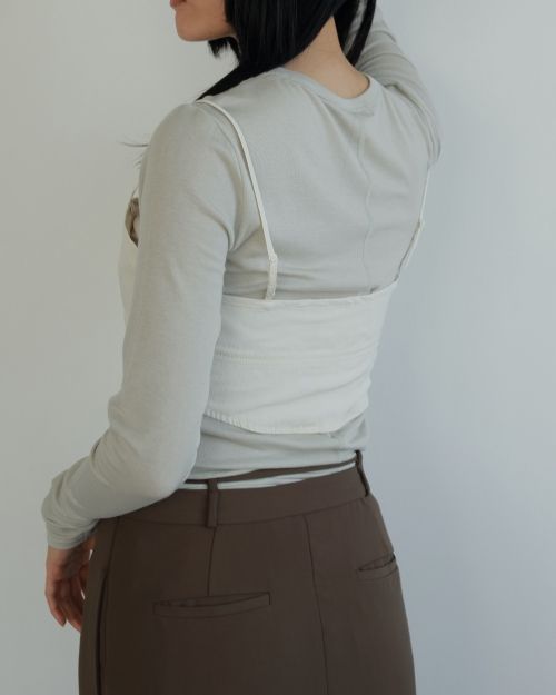 アンヌーク anuke 2025FallWinter トップス Layered Sheer Long T-shirts 10月上旬〜下旬予約 レイヤードシアーロングTシャツ anuke アンヌーク 2025FallWinter トップス Layered Sheer Long