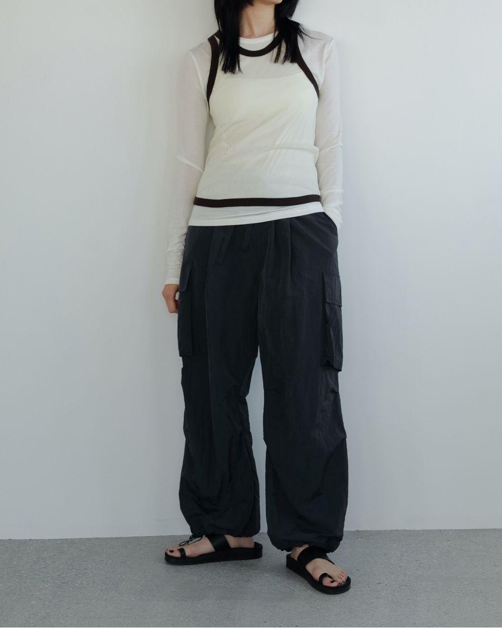 トップス Sheer Raglan Long T-shirts ànuke online store（アンヌーク） / Sheer Long T-shirtsSheer
