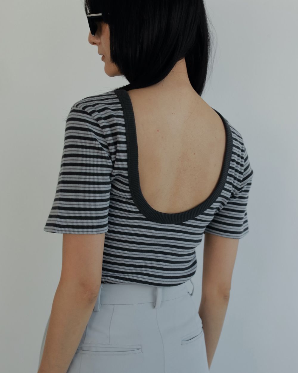 新品　アッパーハイツ Tシャツ カットソー　ボーダー　リブ ボーダーリブTシャツ（Tシャツ/カットソー）｜DAIS-Y（デイジー