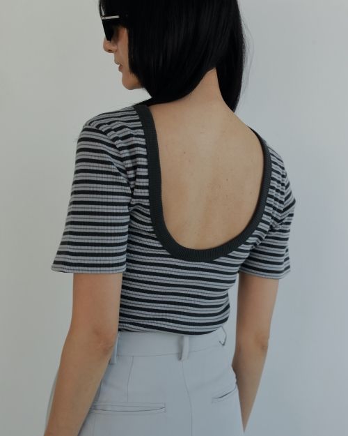 ànuke online store（アンヌーク） / Border Rib T-shirtsBorder