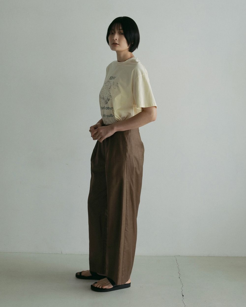 ànuke online store（アンヌーク） / Sheer Tuck PantsSheer