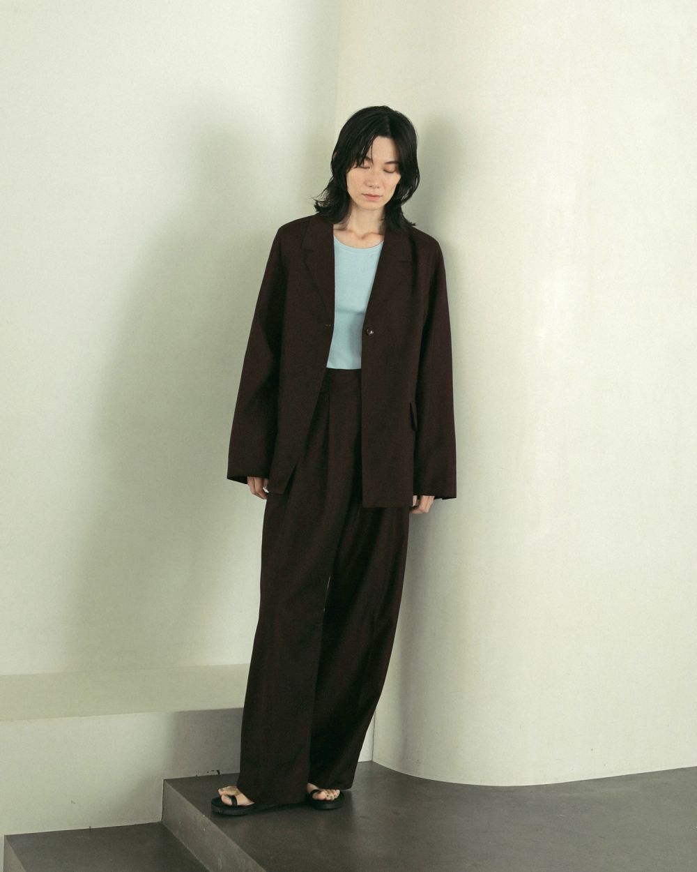 【epa】twill wide pants ツイルワイドパンツS ベージュ yohji yamamoto - Y's for men | COTTON LINEN VIYELLA WIDE