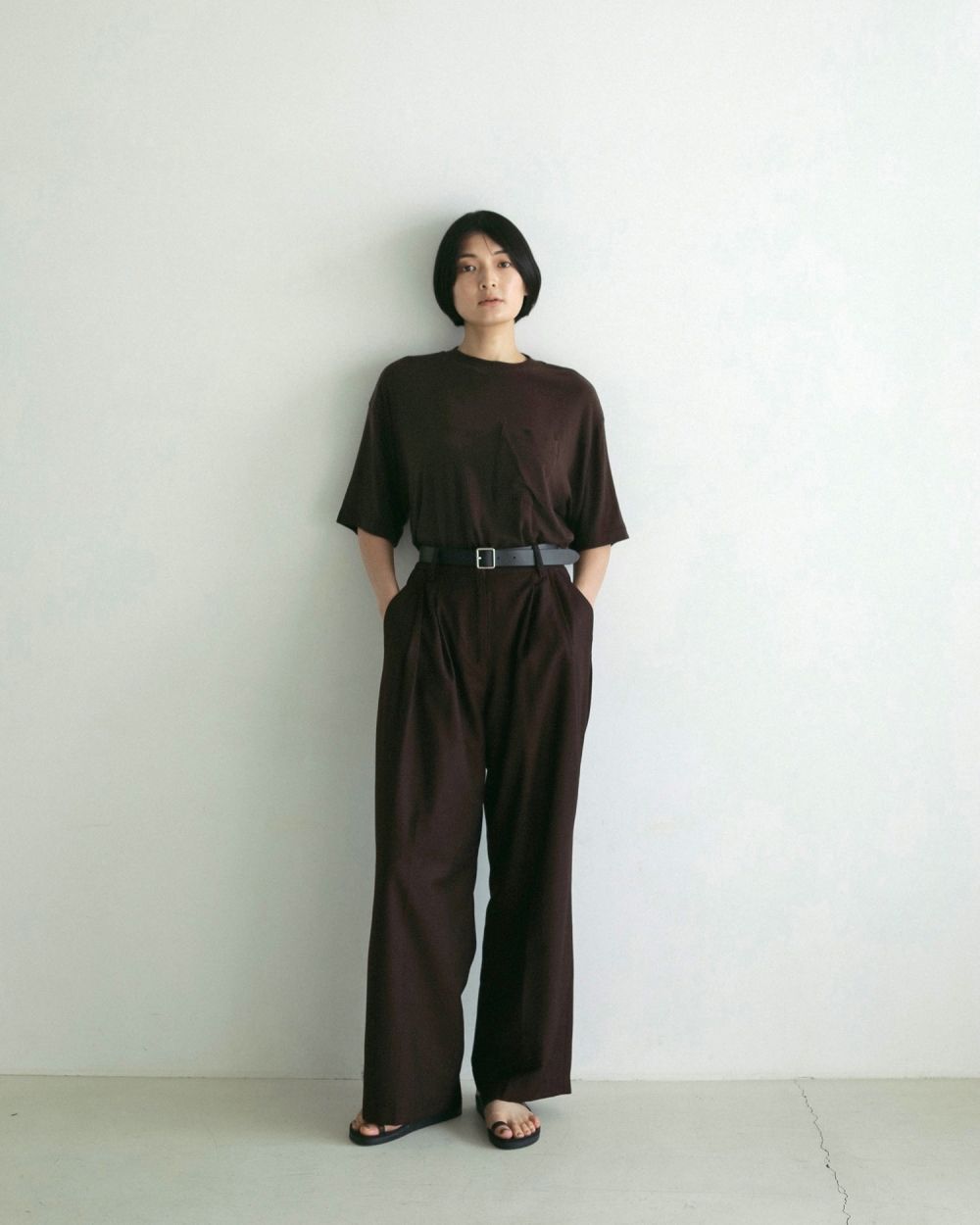 ànuke online store（アンヌーク） / Twill Wide PantsTwill