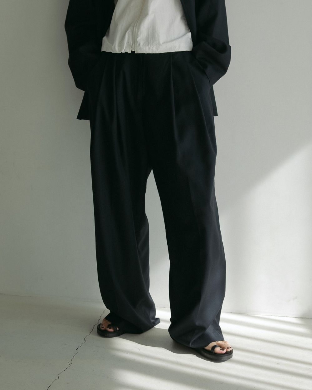 ànuke online store（アンヌーク） / Twill Wide PantsTwill