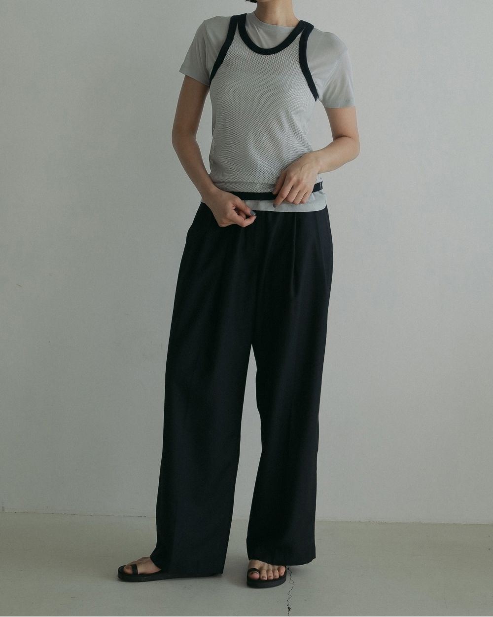 ànuke online store（アンヌーク） / Twill Wide PantsTwill